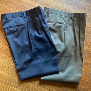 Bundle of 2 Brooks Brothers 100% Wool Pants Size 31x30